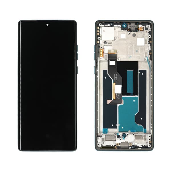 LCD + pekskärm Motorola Edge 50 Fusion original skogsblå blå
