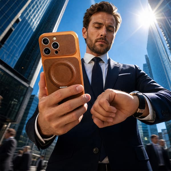 Luxgrip Mag skal för iPhone 12 orange
