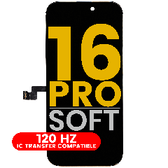OLED-enhet för iPhone 16 Pro (Monterad: Mjuk) (120HZ)