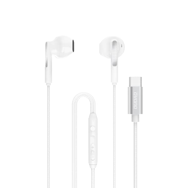 Dudao X3Pro in-ear hörlurar USB-C 1,2m vit