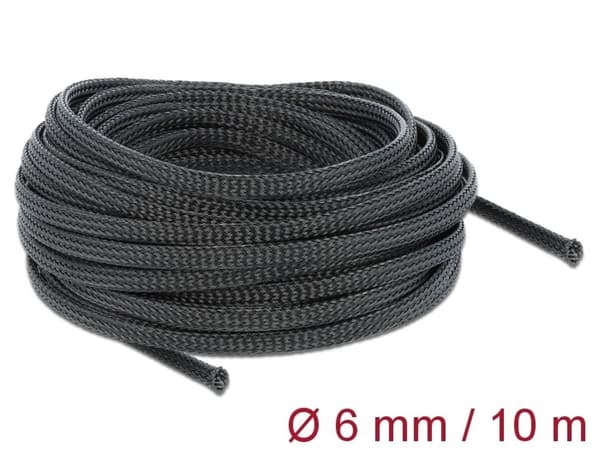 Delock Strömkabel 10m svart