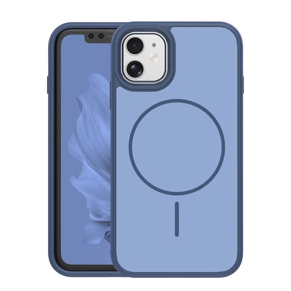 Frame Thin Mag skal för iPhone 11 mörkblå