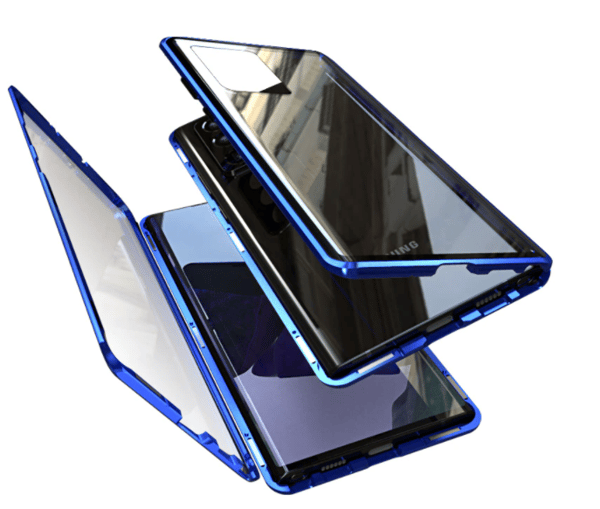 Metallskal för Samsung S21, blå