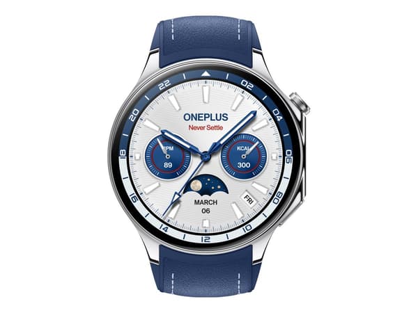 OnePlus Watch 2 46 mm Blå Silver SmartWatch blå