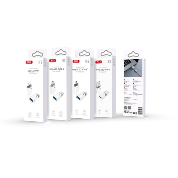 XO-adapter NB256B OTG USB - USB-C vit vit