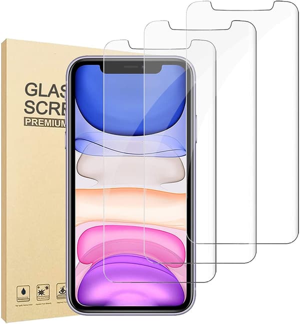 3-pack för iPhone 11 Skärmskydd 2,5"