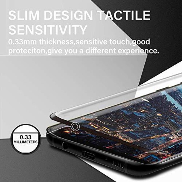 2 st hög kvalitet härdat glas för Samsung s8 plus