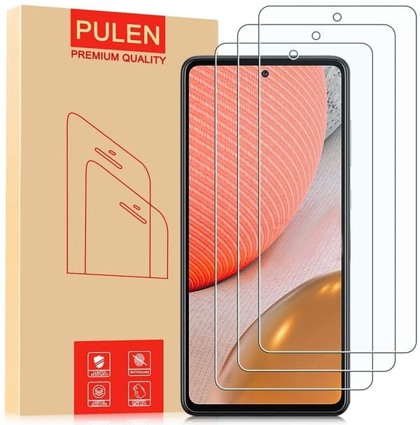 3-pack Skärmskydd för Samsung A72 transparent