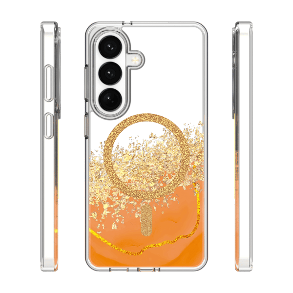Epoxy Mag skal för Samsung Galaxy S24 / S25 orange