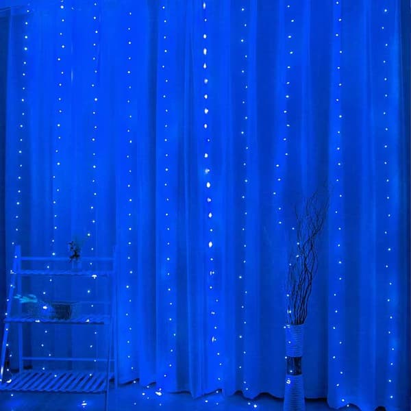 LED-RIDÅ (300 LED-LAMPOR) 3Mx3M BLÅ