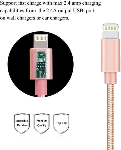 2 st 1 m färgade iphone kabel top kvalitet.