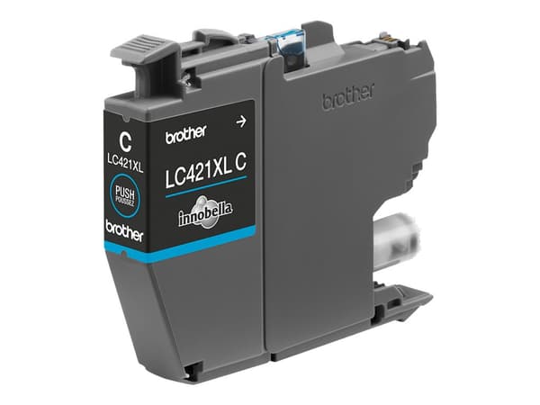 Brother LC 421XLC Cyan 500 sidor bläck