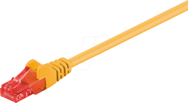 Goobay CAT 6 U/UTP CCA 2m Yellow gul