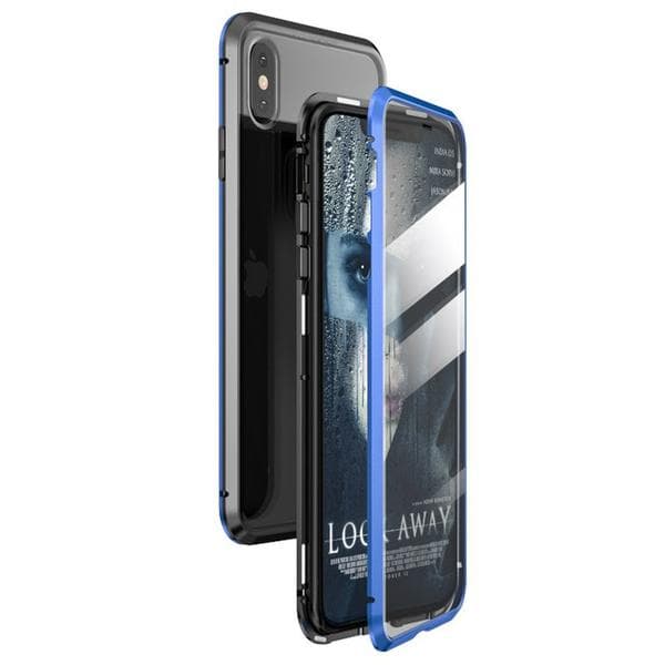 full magnetisk fodral för Iphone X blå LightBlue