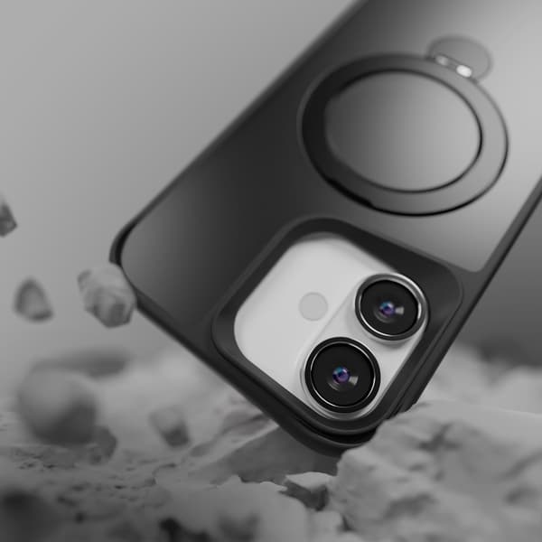 Etteri Matt Mag Ring Case for iPhone 17 Black
