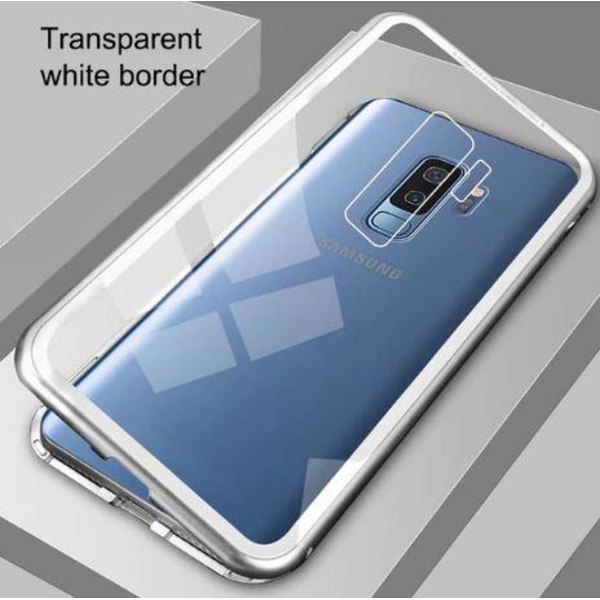 Magnetisk glas bakfodral för Samsung S8 svart Black