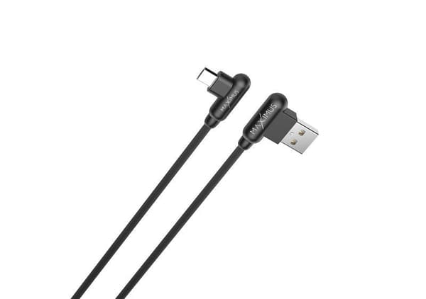 kabel MX CORNER FAST CHARGE MICRO USB 2 4A / 1M / svart VINKLAD