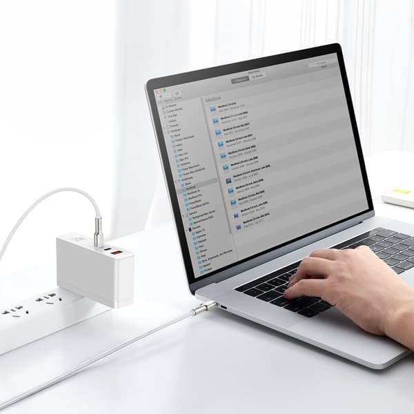 Baseus cable Cafule Metal PD USB-C - USB-C 1.0 m white 100W
