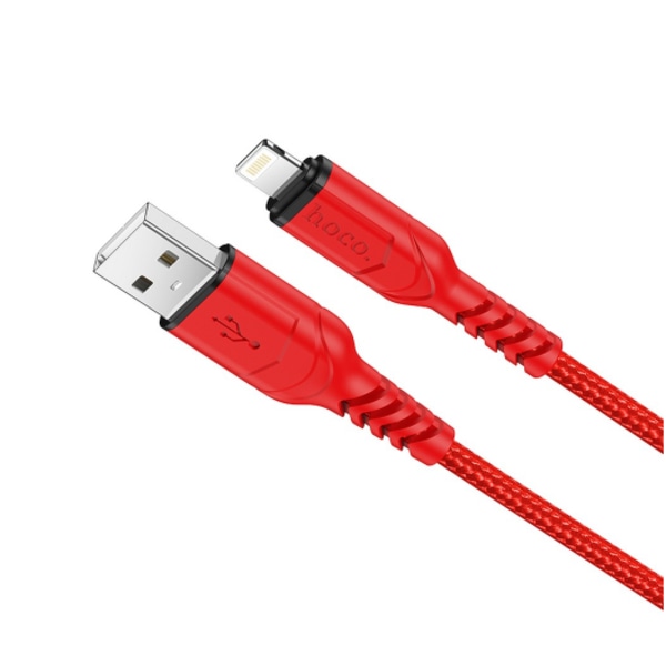 1m iphone Böjbeständig kabel Hoco X59 röd