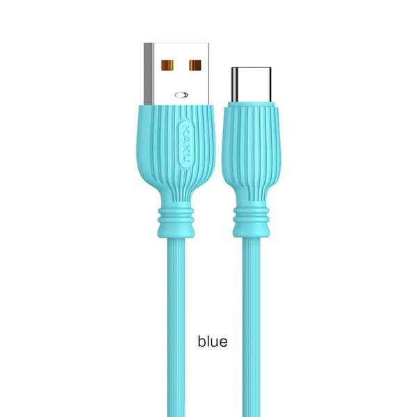 3 st superkvalitets 1m USB-C laddningskabel blå blå