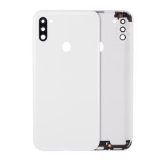 Baksida med kameralins för Samsung Galaxy A11 (A115 / 2020) (Internationell version) (Eftermarknad Plus) (Vit)