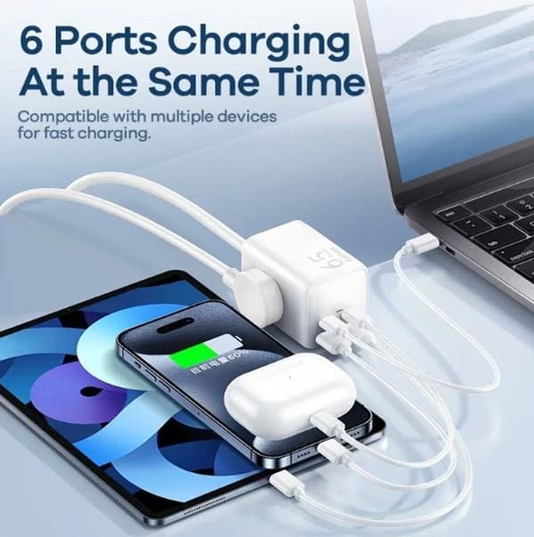 REMAX GAN POWER STRIP 65W RP-U157 2xUSB+2xUSB-C 1.5M VIT