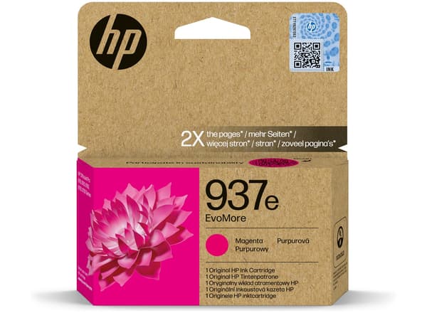 HP 937e EvoMore Magenta 1650 sidor bläck