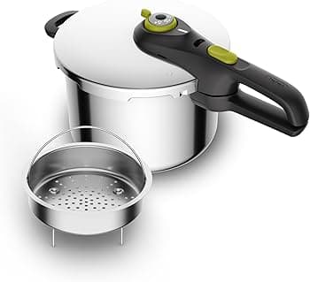 Tefal Secure 5 Neo Trykkoger svart grön Sölv