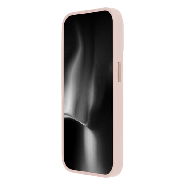 Satin Elegant Mag skal för iPhone 15 Plus rosa rosa