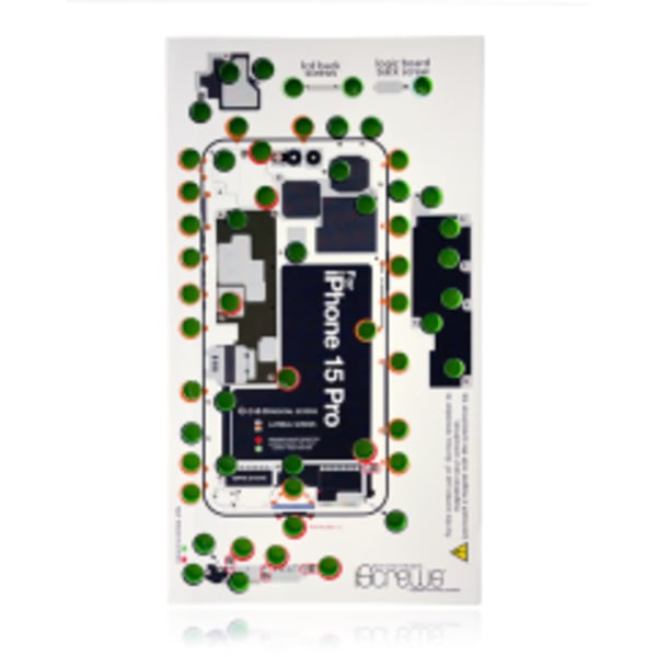 iScrews Positionsmatta för iPhone 15 Pro (dottorpod)