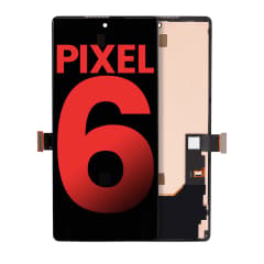 OLED-enhet med ram (utan fingeravtryckssensor) för Google Pixel 6 (Eftermarknad Plus) (Alla färger)