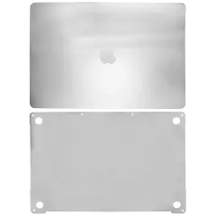2-i-1 (topp, botten) skal för MacBook Pro 15\" A1990 (2018-2019) / A1707 (2016-2017) (silver) silver