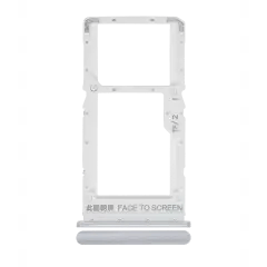 Dual Sim Card Tray For Xiaomi Redmi Note 10 5G (Chrome Silver)