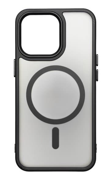 MagSafe silikonskal för iPhone 16 svart