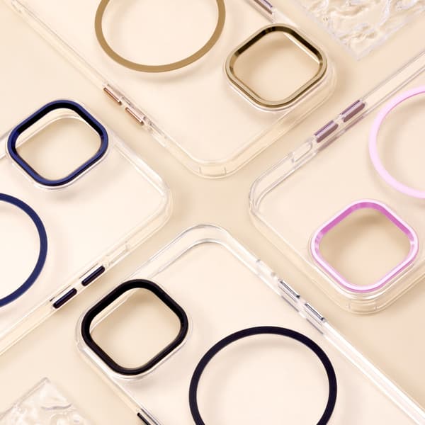 Clear Thin Mag-skal till iPhone 15 Pro 6,1\" blå