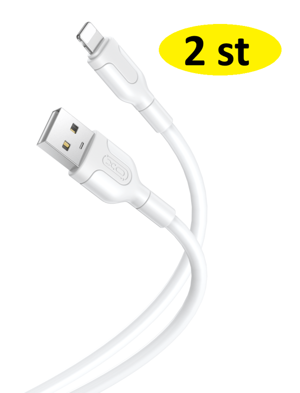 2 st 2m XO USB-A till Lightning-kabel