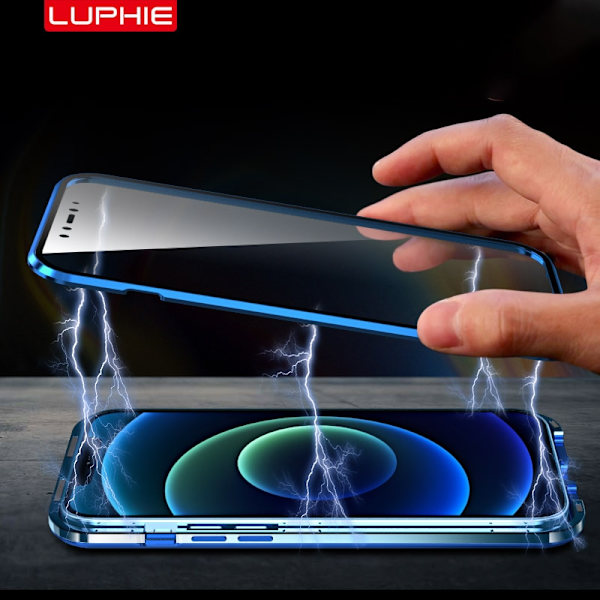 magnetfodral för iphon 12 pro max röd