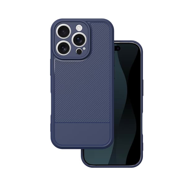 Enkelt kolfodral för iPhone 17 Pro 6,3\" blå
