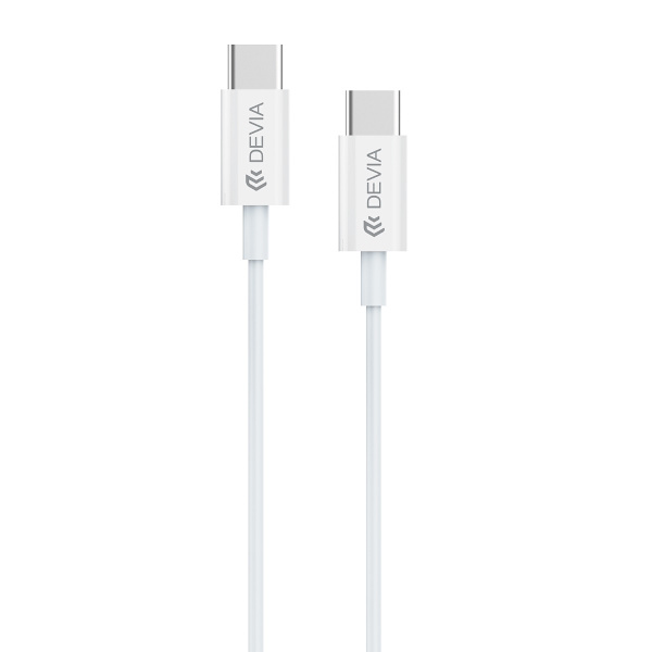 Devia-kabel Smart EC042 PD USB-C - USB-C 60W 3A vit