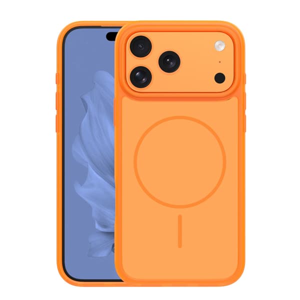 Frame Thin Mag-skal för iPhone 17 Pro 6,3\" / 18 Pro 6,3\" orange
