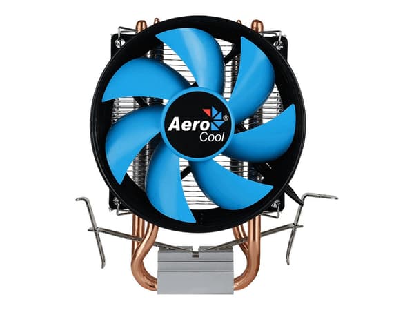 AeroCool Verkho 2 CPU Köler 1-pack svart Blå Silver 90 mm