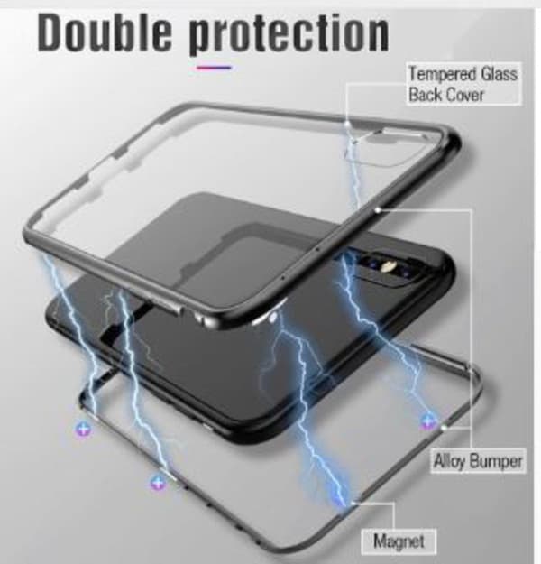 Magnetisk iphone X/Xs skall blå Blue