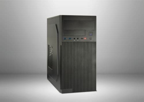 Inter-Tech IT-6521 Straight micro-ATX Ingen strömförsörjning svart
