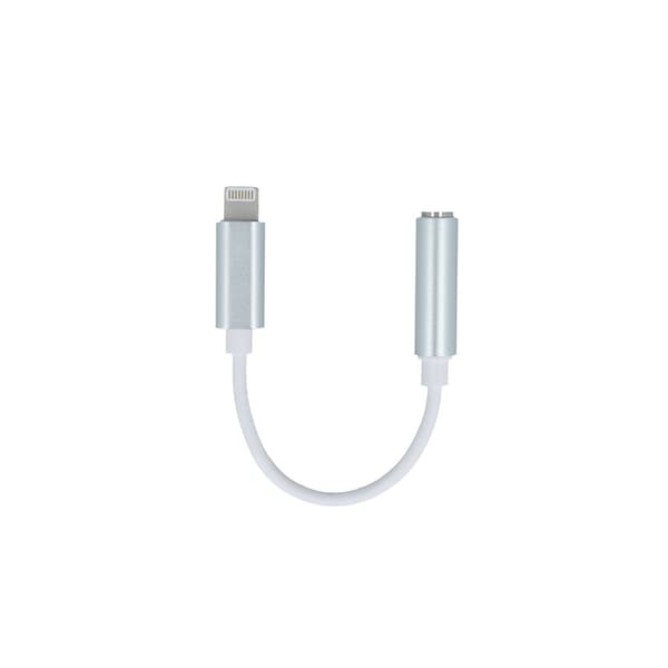 Setty-adapter Lightning - ljuduttag 3,5 mm vit vit