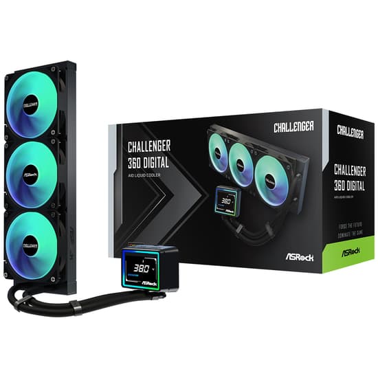 Asrock Challenger 360 Digital ARGB kölesystem 1-pack svart 120 mm