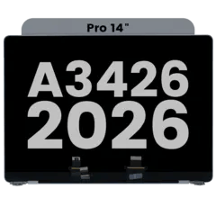 Komplett LCD-skärmmontering för MacBook Pro 14\" A3426 (2026) (Begagnad OEM-dragning: Klass A) (Silver) silver