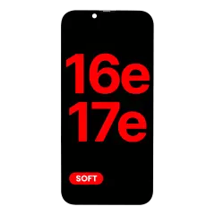 OLED-enhet kompatibel med iPhone 17e / 16e (Eftermarknad Plus: Mjuk)