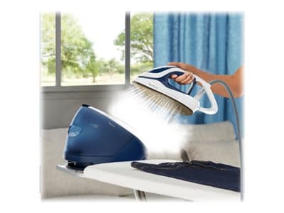 Tefal Pro Express Protect GV9221 Dampstrygejern 2600W Blå vit vit