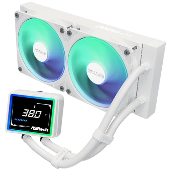 Asrock Challenger 240 Digital ARGB kölesystem 1-pack vit 120 mm