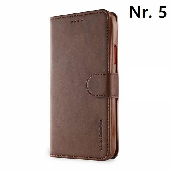 läderplånbok för iPhone 11 pro mörkbrun DarkBrown